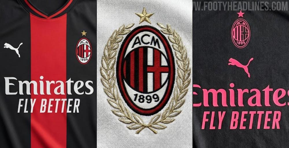 米兰26/27赛季球衣曝光：主场回归传统，二客粉黑搭配